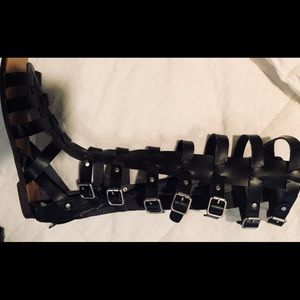 Gladiator knee high sandals